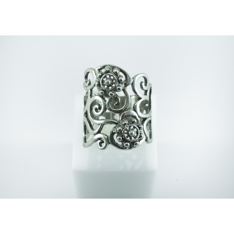 Anillo filigrana Botón Charro Plata de Ley BCSF72 | 41,08 € | Botón Charro