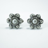 Pendientes Botón Charro Perla en Plata de Ley F48/P | 9,08 € | Botón Charro