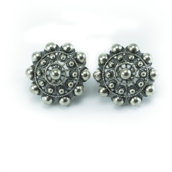 Pendientes botón charro en plata 008/OMEGA | 008/OMEGA | 17,90 € | Botón Charro