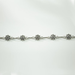 Pulsera botón charro en plata de ley 001-10 | 43,72 € | Botón Charro