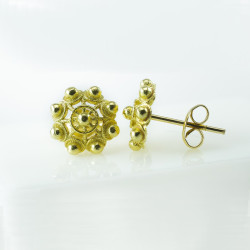 Pendientes botón charro Oro de ley 311-8 | 669,08 € | Botón Charro