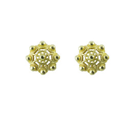 Pendientes botón charro Oro de ley 311-8 | 669,08 € | Botón Charro