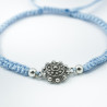 Pulsera Botón Charro Macrame Azul S1219-A | 19,72 € | Botón Charro