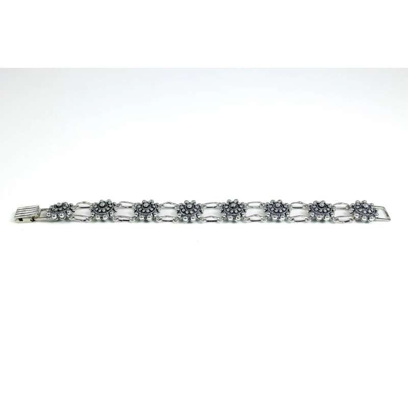 Pulsera Botón Charro en Plata de ley 006D-P8D | 90,59 € | Botón Charro