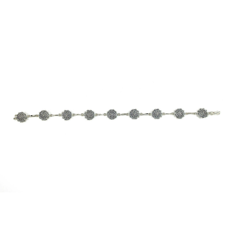 Pulsera botón charro en plata de ley 004D-P9S | 90,59 € | Botón Charro