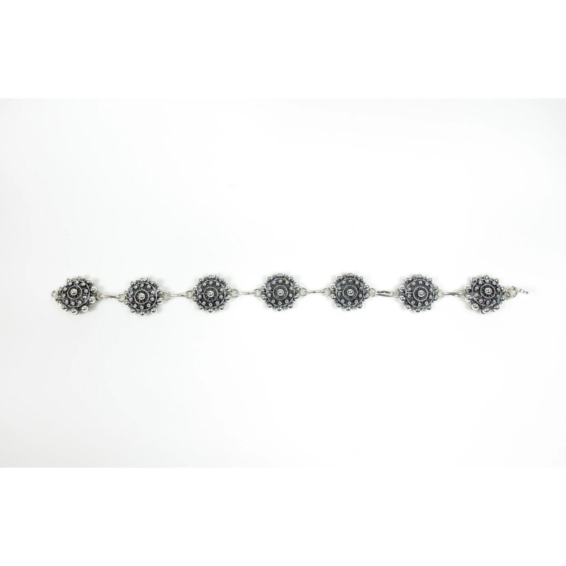 Pulsera Botón Charro Plata de Ley 008N-P7S | 75,08 € | Botón Charro