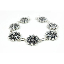 Pulsera Botón Charro Plata de Ley 008N-P7S | 75,08 € | Botón Charro