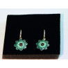 Aros Botón Charro Esmalte Verde S1674-V | 37,73 € | Joyería Flores - Botón Charro