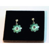 Pendientes Botón Charro Esmalte Turquesa S1676-T | 32,92 € | Botón Charro