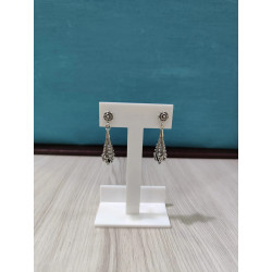 Pendientes Calabaza botón charro plata FIA98 | 55,94 € | Botón Charro