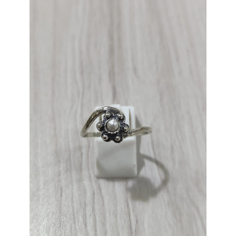 Anillo Botón Charro Perla plata de ley BCSF48N | 14,69 € | Botón Charro