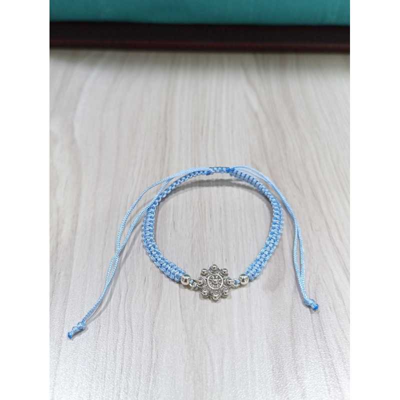 Pulsera Botón Charro macrame S1218-AZUL-CL | 19,72 € | Botón Charro