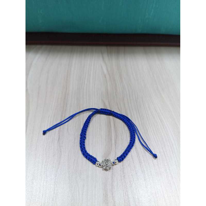 Pulsera Botón Charro Macrame Azul S1217-AZ | 14,77 € | Botón Charro