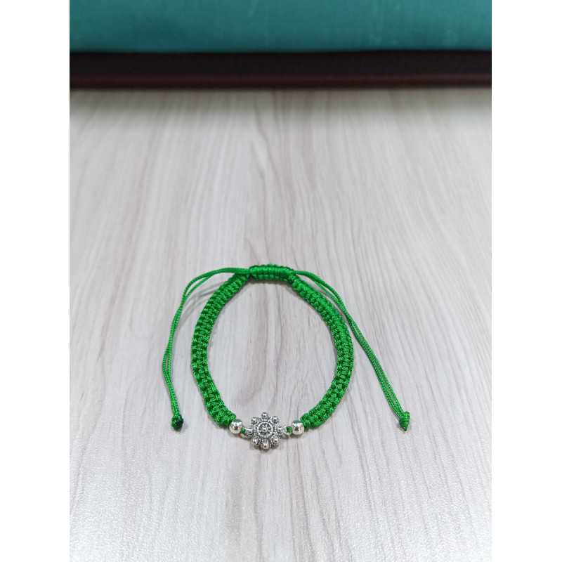 Pulsera Botón Charro Macrame Verde S1217-VERDE | 14,77 € | Botón Charro