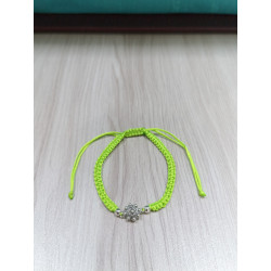 Pulsera Botón Charro Macrame Verde Flúor S1217-VC | S1217-VC | 0,00 € | Botón Charro