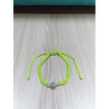 Pulsera Botón Charro Macrame Verde Flúor S1217-VC | 14,77 € | Botón Charro