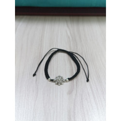 Pulsera botón charro perlas plata 002P-6-6 | 40,43 € | Botón Charro