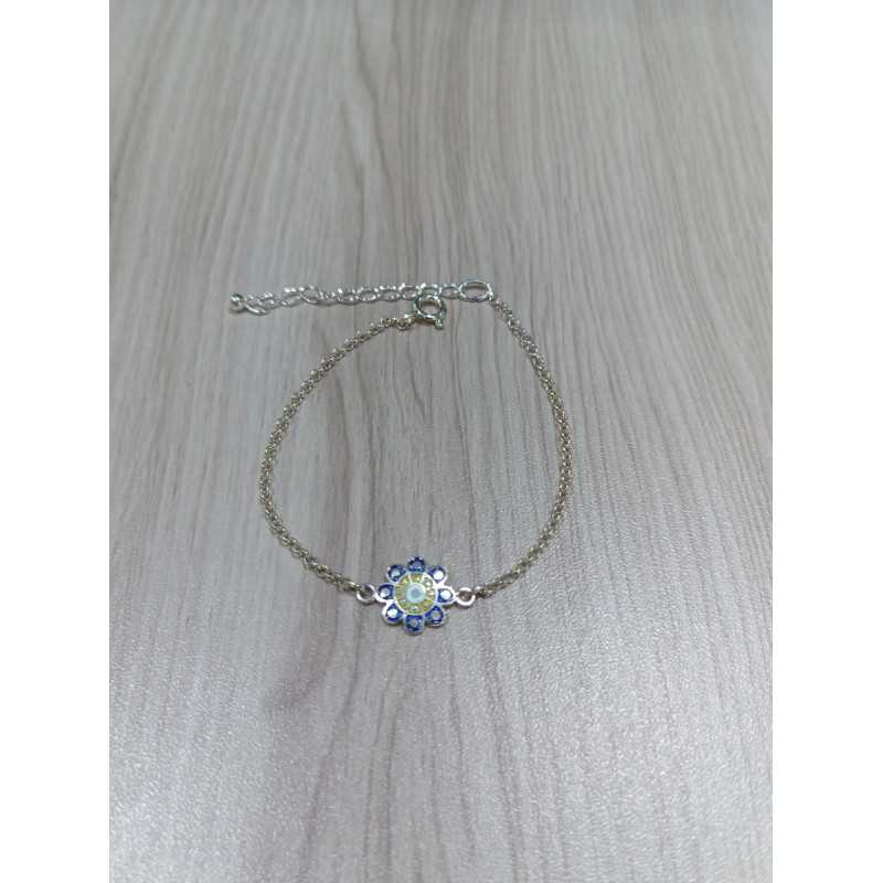 Pulsera Botón Charro Esmalte Azul S1682-A | 36,22 € | Botón Charro