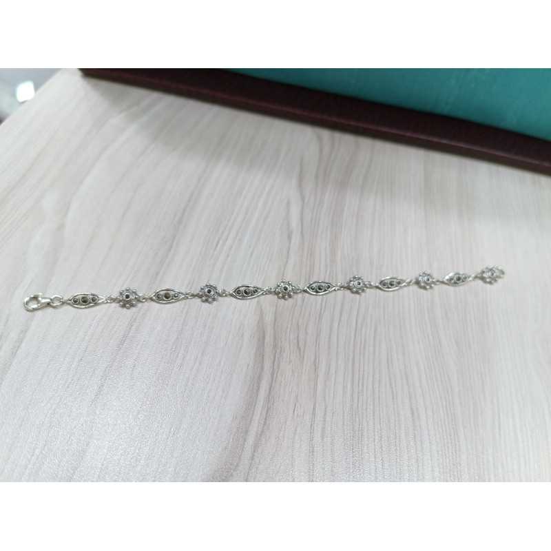 Pulsera Botón Charro Marquesitas Plata S082 | 59,23 € | Botón Charro