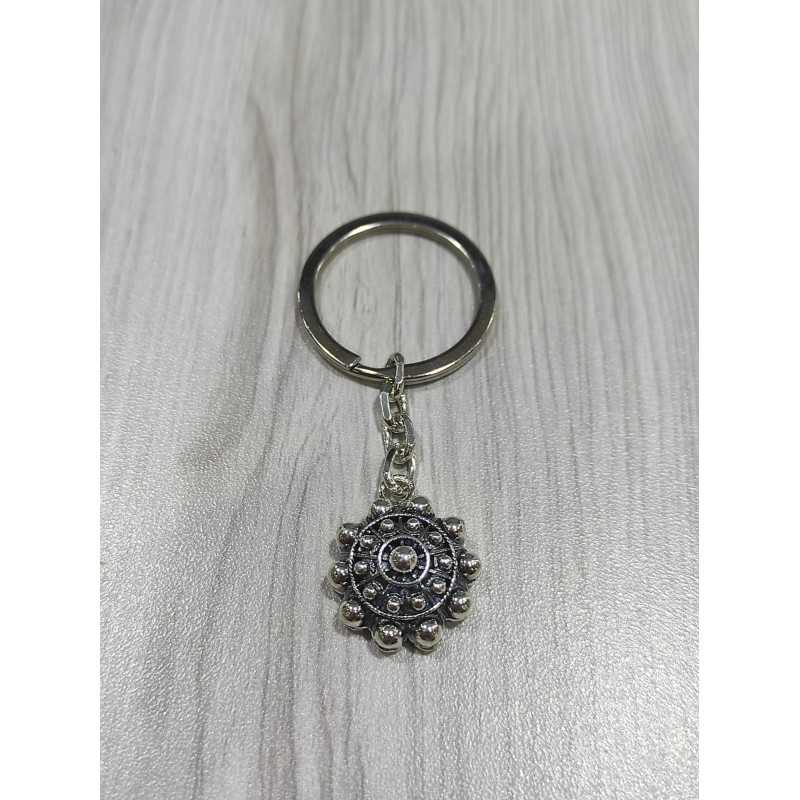Llavero Botón Charro Plata de Ley 009-F | 59,33 € | Joyería Flores - Botón Charro