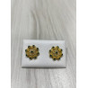 Pendientes Charro Plata Dorado/Verde S1734-V-CH | 56,63 € | Joyería Flores - Botón Charro