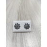 Pendientes Charro Plata Piedra Azul S1734-A | 47,18 € | Joyería Flores - Botón Charro