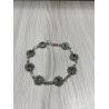 Pulsera Botón Charro Plata Piedra Verde 004D-VE | 93,08 € | Joyería Flores - Botón Charro