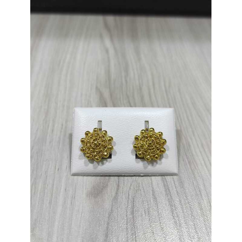 Pendientes charro plata Chapados 006-D-OMEGA-CH | 51,23 € | Joyería Flores - Botón Charro