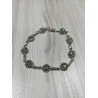 Pulsera Botón Charro Plata Piedra Verde F79-VE | 74,18 € | Joyería Flores - Botón Charro