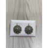 Pendientes botón charro en plata 007-DK/OMEGA | 36,38 € | Joyería Flores - Botón Charro