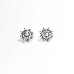 Pendientes Filigrana Botón Charro Plata F96 | 22,93 € | Botón Charro