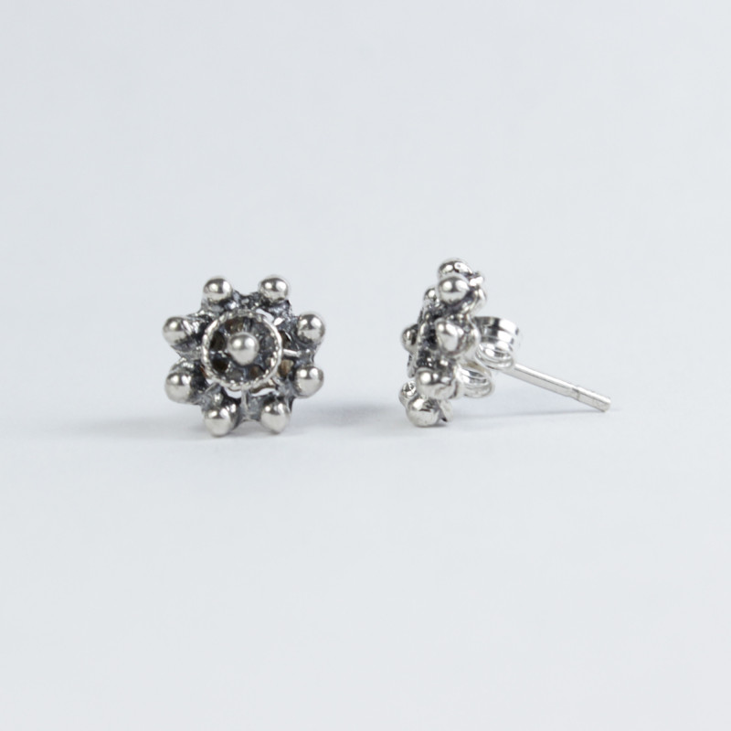 Pendientes Botón Charro en Plata de Ley 003/S | 11,38 € | Botón Charro