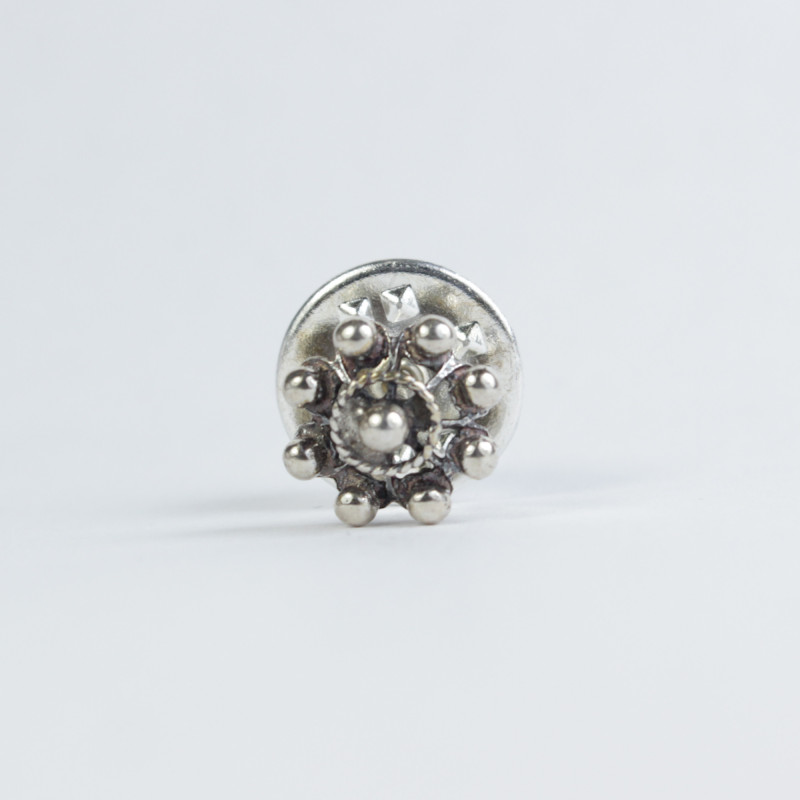 Pin Botón Charro en Plata 003S | 10,73 € | Joyería Flores - Botón Charro