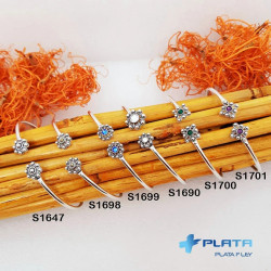 Pulsera Rígida Botón Charro Plata de Ley S1647 | S1647 | 21,90 € | Botón Charro