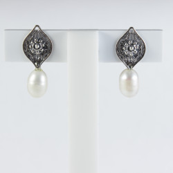 Pendientes Botón Charro perla Plata F31-PERLA | F31-PERLA | 10,50 € | Botón Charro