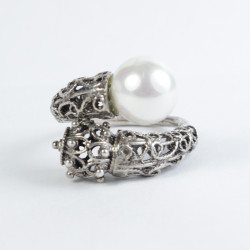 Anillo Botón charro filigrana Plata 03-PERLA | 03-PERLA | 47,02 € | BotonCharro